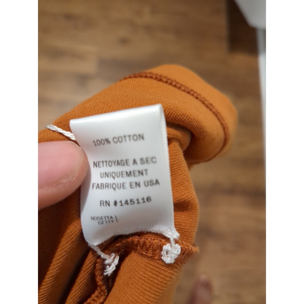 NWT Rosetta Getty Womens Sz M Fitted Wo Long Sleeve 3 Button Collared Polo Shirt - Picture 11 of 14